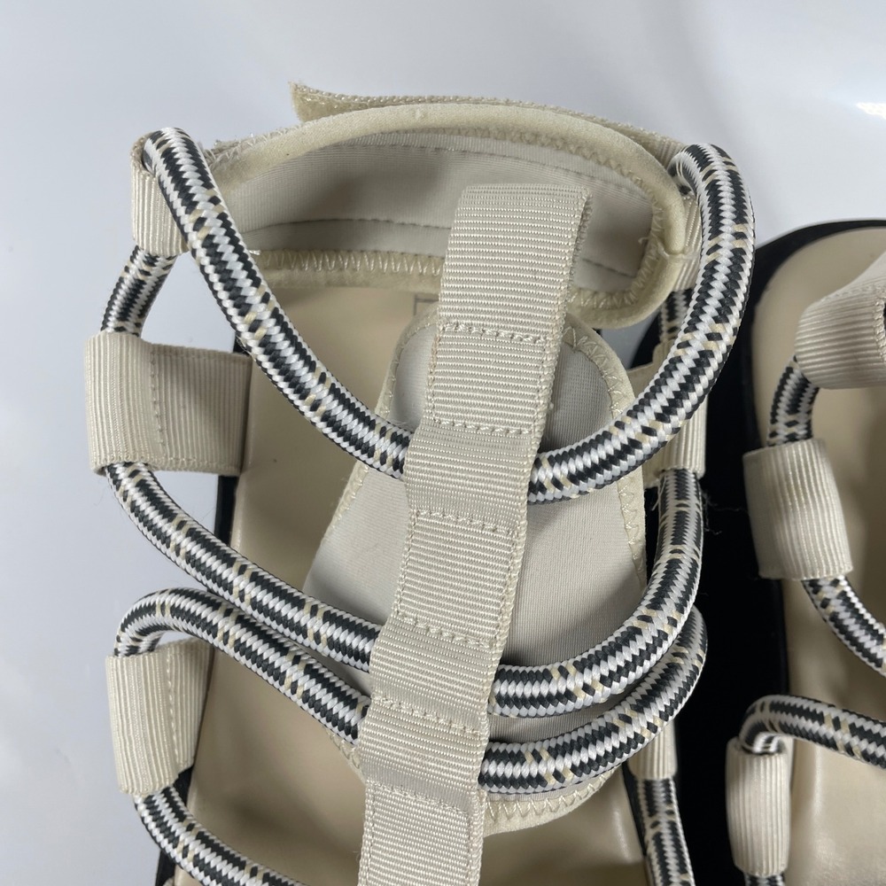 Sz 9 Anthropologie Trendy Silent D Platform Sporty Wedge y2k Strappy Sandals - Picture 11 of 15